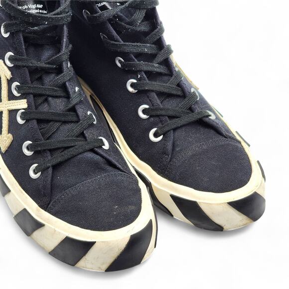 Off-White x Virgil Abloh High-Top Arrows Sneakers Size US 10 EU 43 - Preowned - Picture 5 of 7
